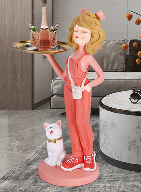 收纳装饰卡通风客厅落地大摆件