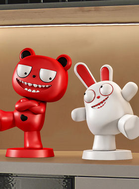 2025新款创意摇摆抽象搞怪组合桌面装饰电视柜办公位情绪治愈摆件