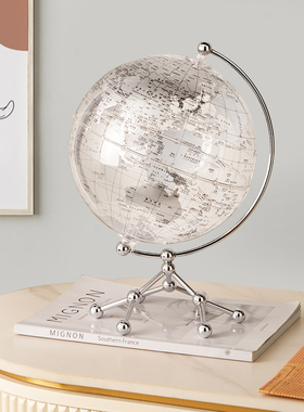 北欧轻奢书房可发光创意地球仪