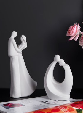 陶瓷抽象人物摆件极简简约风