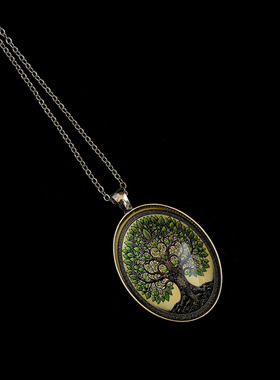 Vintage古着生命之树项链