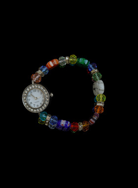 古着vintage弹力水晶手链