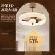Medieval style ceiling fan lamp with eye protection and no flicker