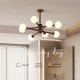 Medieval style living room chandelier eye protection solid wood