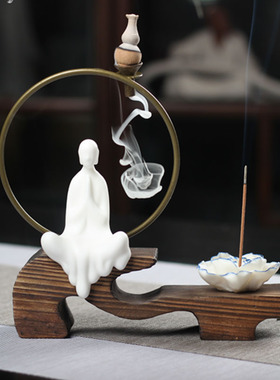 人物客厅茶几新中式风创意陶瓷