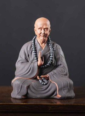 陶瓷弘一法师禅意玄关工艺品摆件