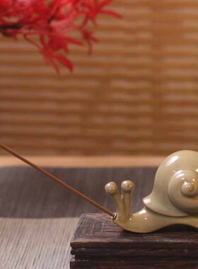 陶瓷香插笔架茶宠工艺品茶道摆件