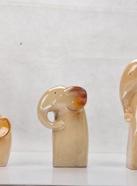 厂家直供家居摆件环保陶瓷动物