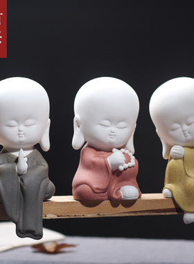 工艺禅意风卡通家居客厅德化白瓷