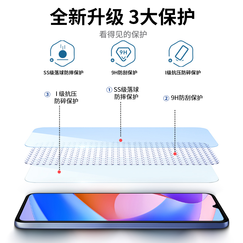 适用荣耀畅玩40C钢化膜华为40C手机膜新款全屏覆盖honor40C防窥高清蓝光全包无白边玻璃防摔防指纹保护贴膜