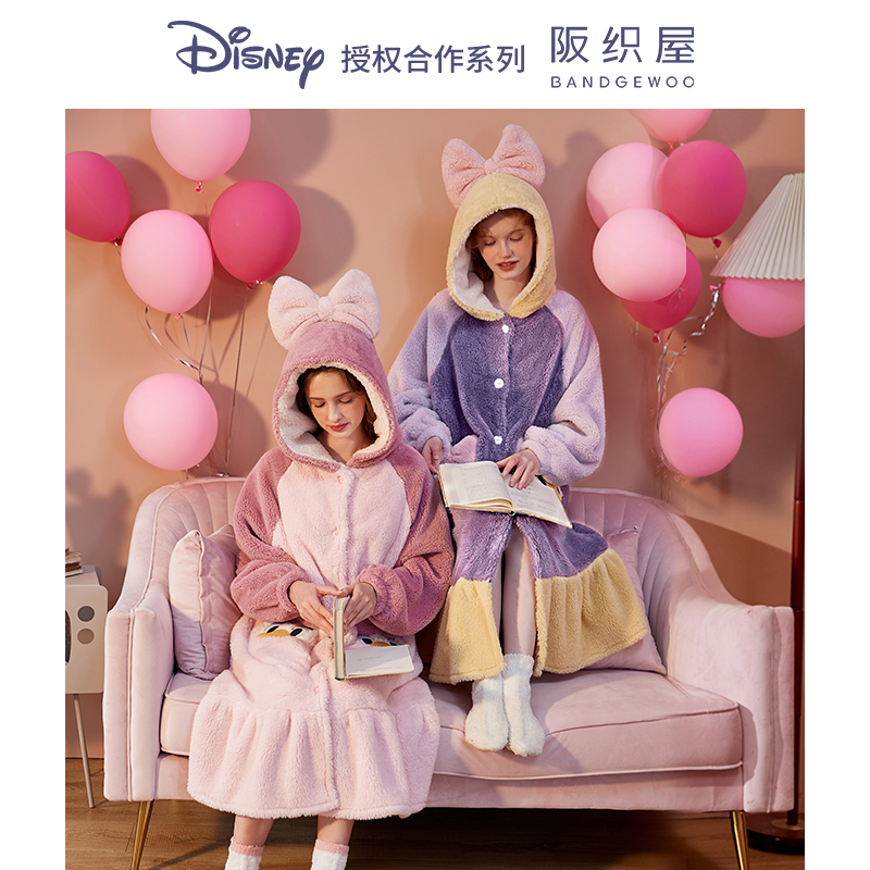 阪织屋迪士尼联名系列情侣冬睡袍 阪织屋睡袍/浴袍