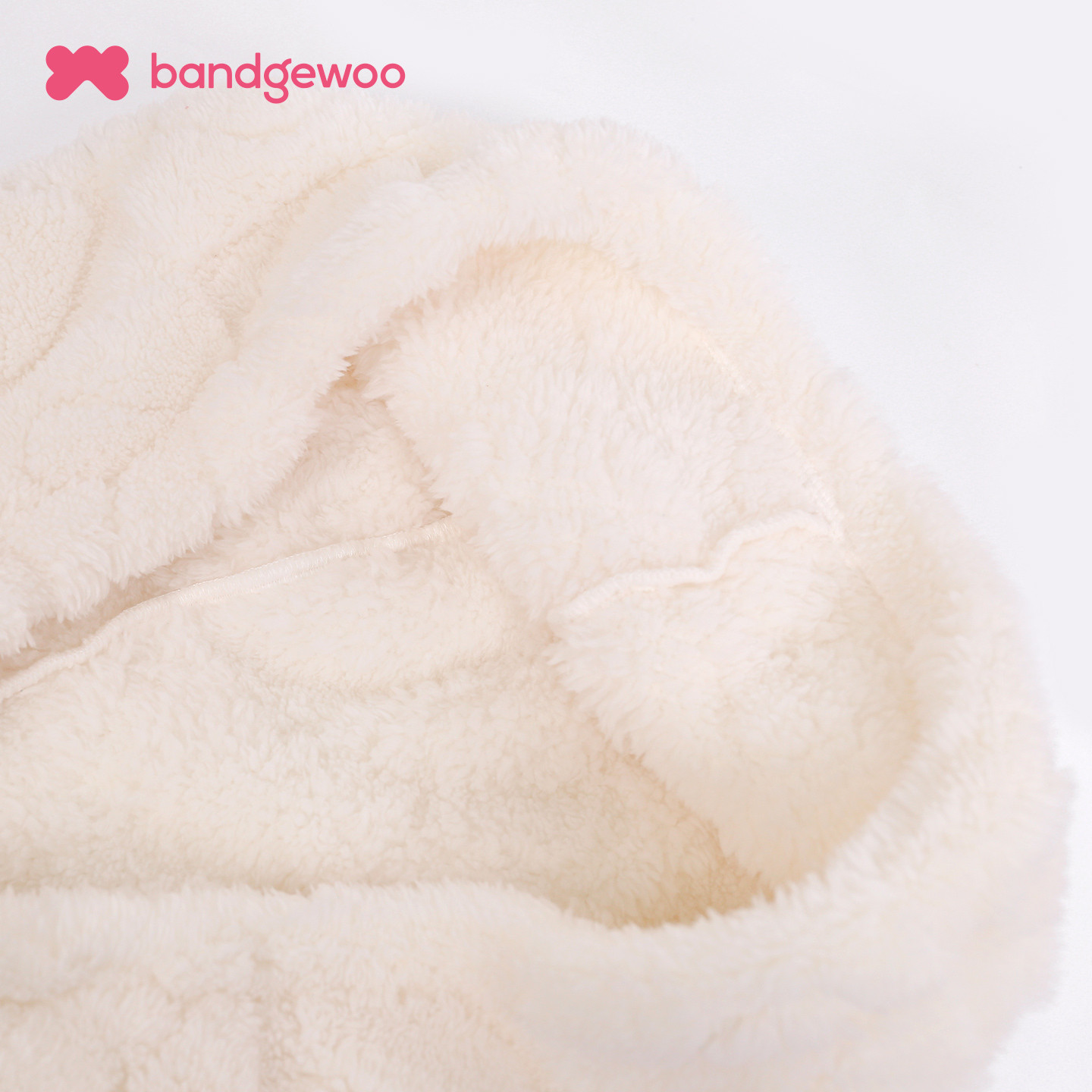 阪织屋宽松毛绒披肩甜美爱心肌理舒棉绒软糯舒适披风式连帽睡袍,淘宝优惠券,粉丝福利购,淘宝优惠卷