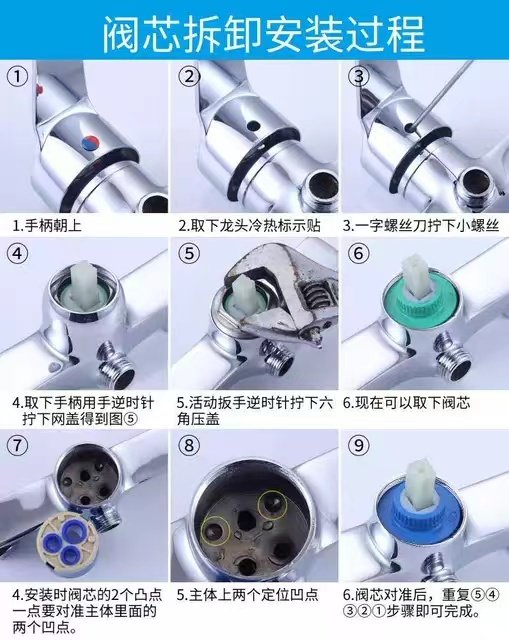 水龙头冷热开关阀芯厨房菜盆淋浴花洒洗手盆脸盆3540陶瓷维修配件,淘宝优惠券,粉丝福利购,淘宝优惠卷