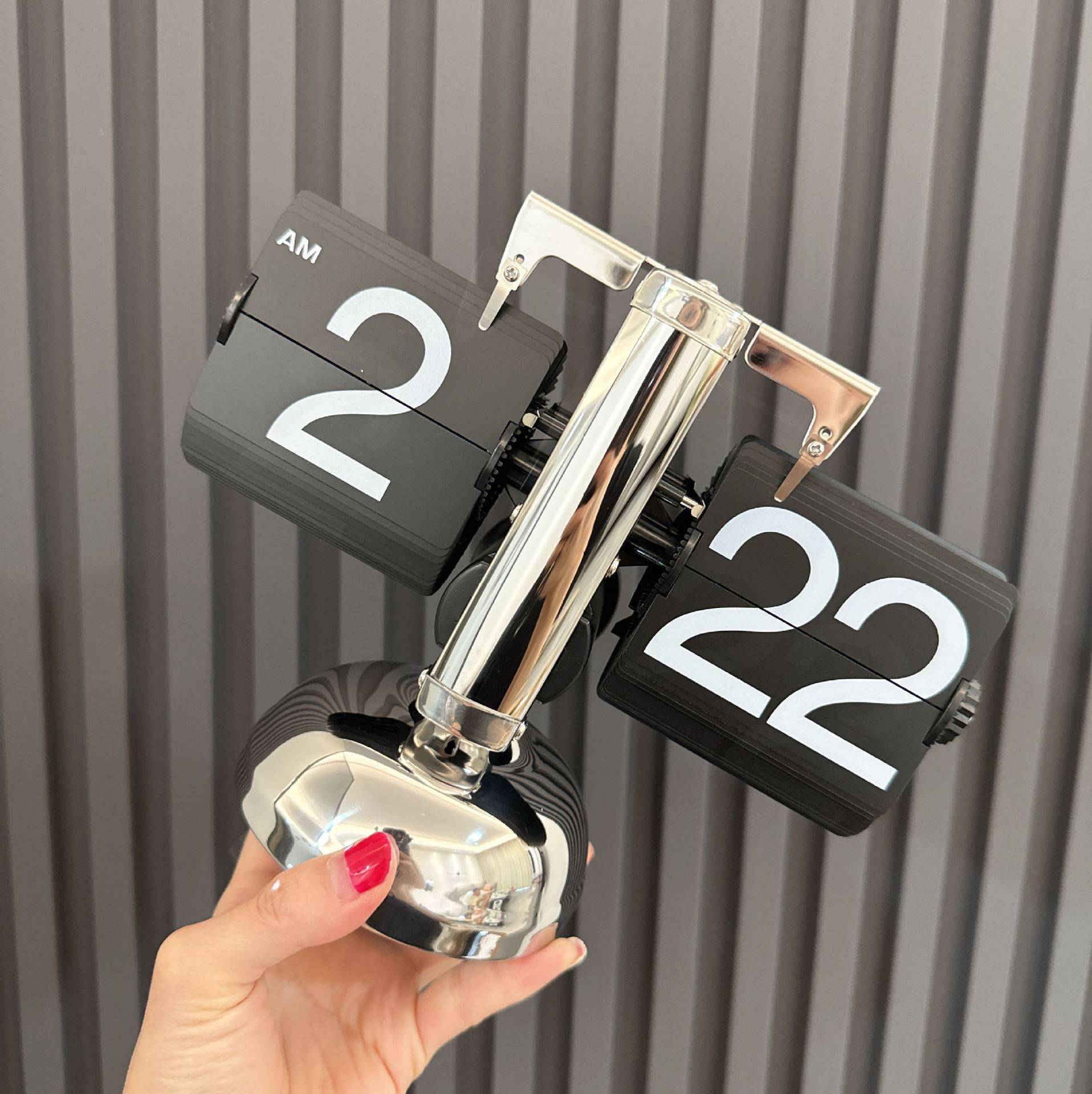 欧式自动翻页钟复古简约家居客厅座钟小天平机械翻页桌面摆件,淘宝优惠券,粉丝福利购,淘宝优惠卷