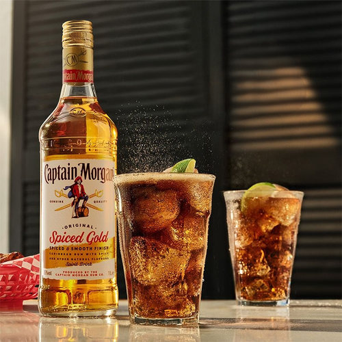 帝亚吉欧 摩根船长金朗姆酒1L鸡尾酒调酒基酒mojito莫吉托洋酒 - 图1