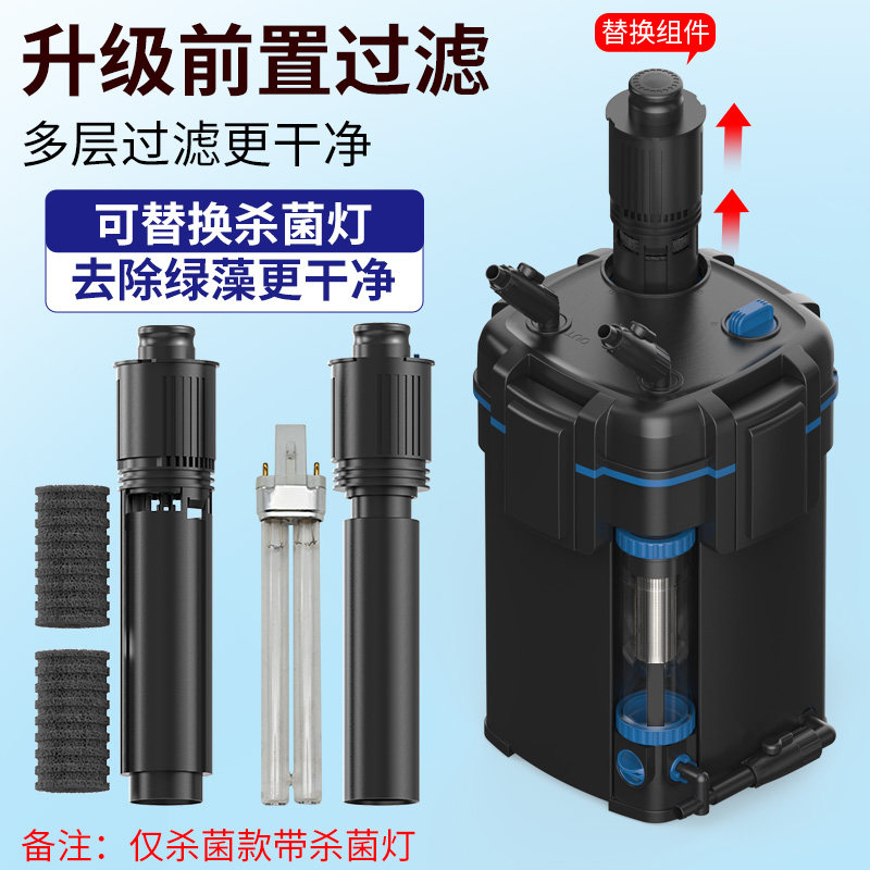 森森鱼缸过滤桶 鱼马桶净水循环三合一过滤器鱼缸过滤外置超静音,淘宝优惠券,粉丝福利购,淘宝优惠卷