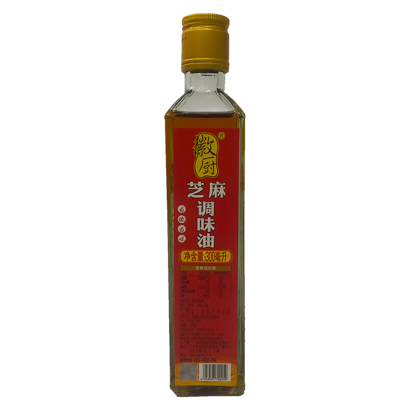 徽厨芝麻调和油300ml 凉拌菜火锅油碟蘸料串串香麻香油调味油餐饮 - 图3