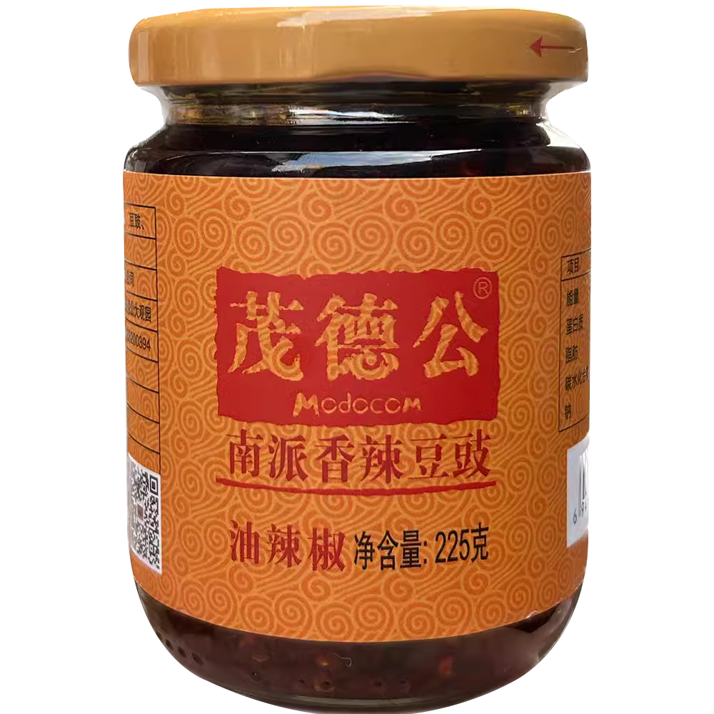茂德公南派香辣豆豉225g火锅油辣椒酱豆瓣酱黄大豆下饭酱拌面拌饭,淘宝优惠券,粉丝福利购,淘宝优惠卷