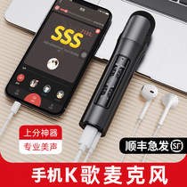 Popular K Song Microphone Home Entertainment Special Mobile Phone Singing God Instrumental Computer Sound Card Professional Headphones Microphone Ktv