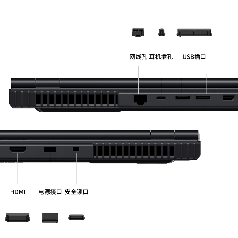 2022笔记本电脑防尘塞USB接口防尘盖R9000P适用联想拯救者R7000P套插口R9000usb保护器防尘盖软硅胶防潮 - 图1