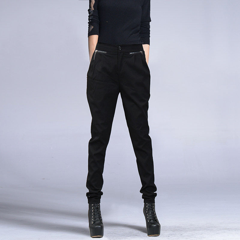 梵多妮秋新款韩版大码加长哈伦裤 梵多妮休闲裤