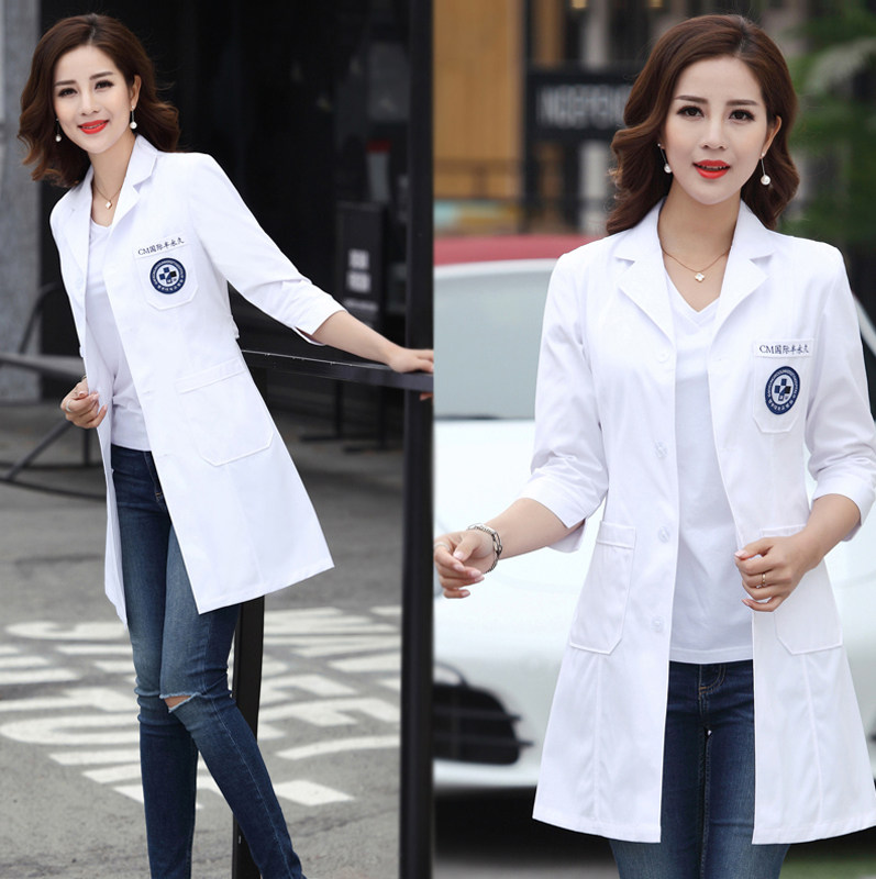 皮肤管理美容院美容师纹绣师白大褂 韩妃依格医护制服