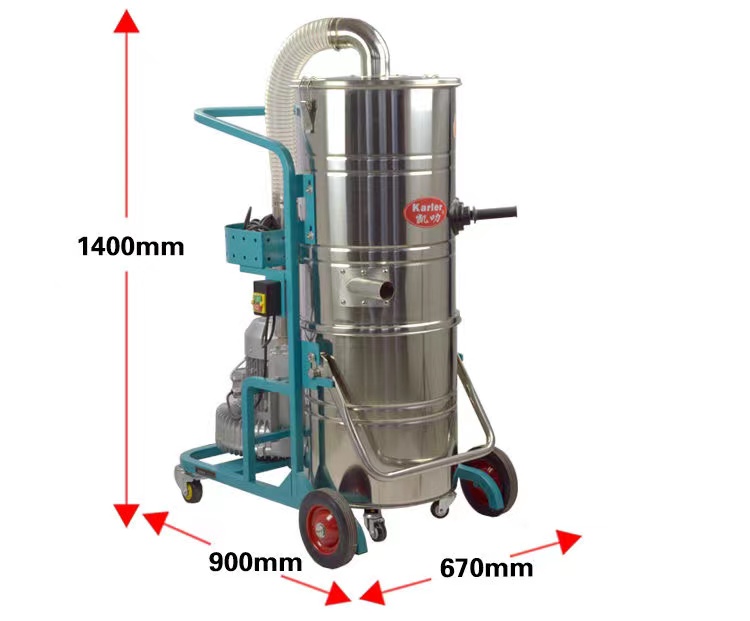 凯叻工业吸尘器强力大功率吸力工厂车间用粉尘商用大型吸水吸尘机 - 图1