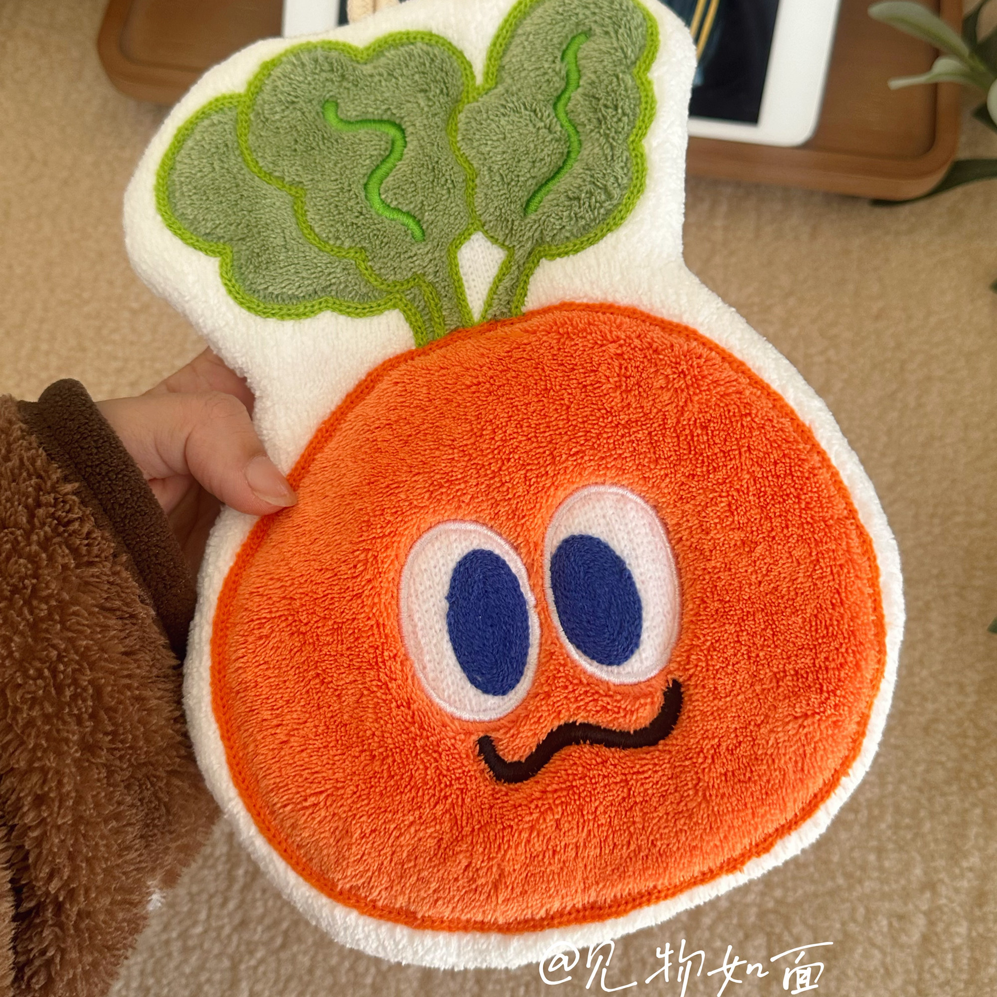 五月天阿信卜卜擦手巾可爱萝卜卡通擦手巾厨房卫生间毛巾吸水加厚,淘宝优惠券,粉丝福利购,淘宝优惠卷