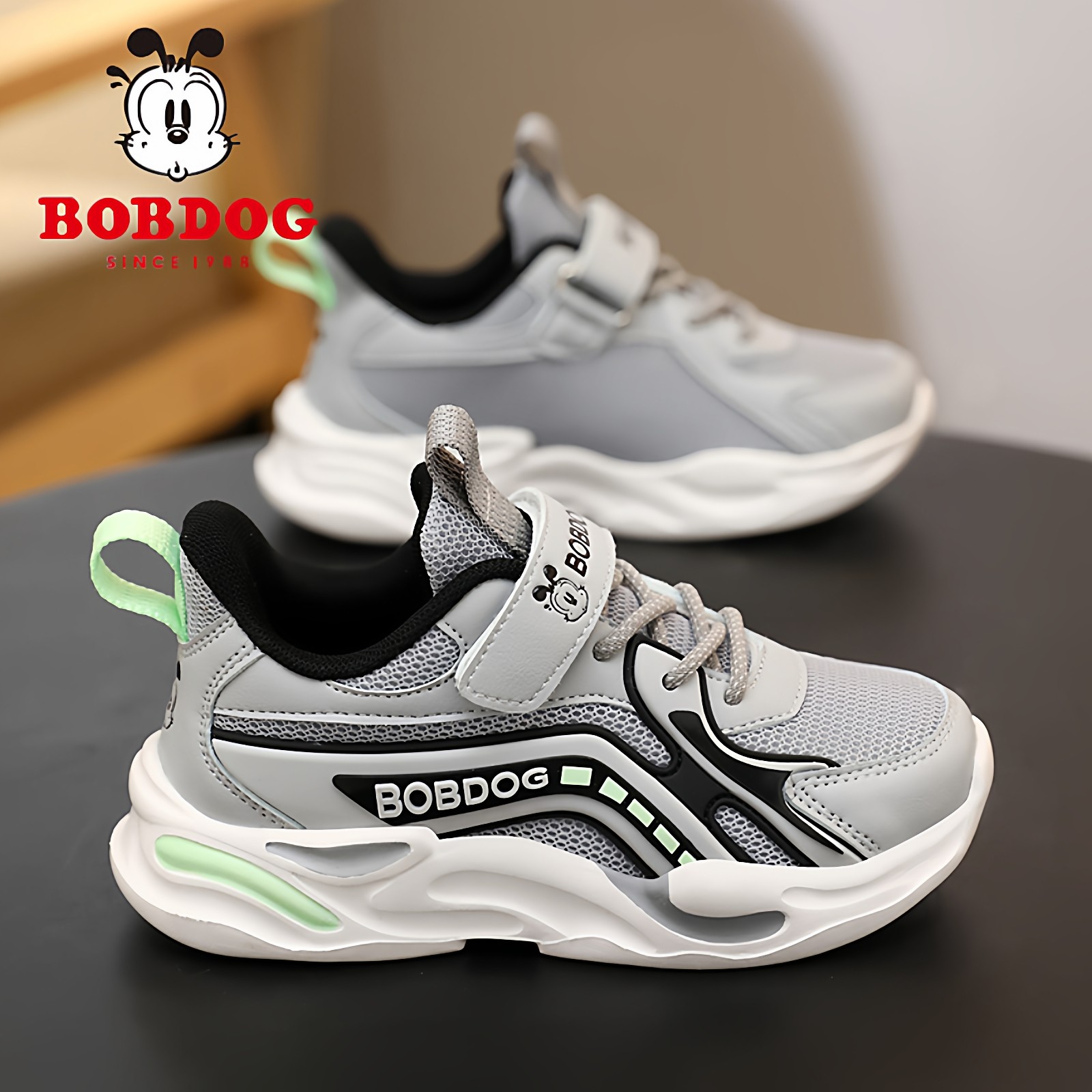 巴布豆男童运动鞋春秋2025新款网面透气儿童鞋子小孩中大童跑步鞋,淘宝优惠券,粉丝福利购,淘宝优惠卷