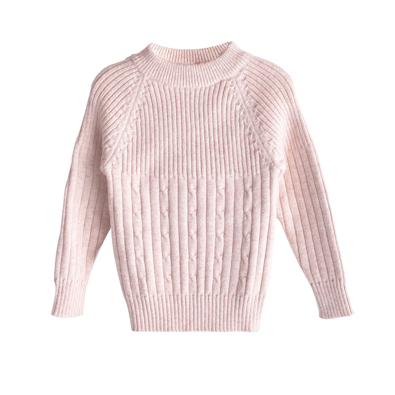 儿童羊绒衫女童毛衣套头加厚中大童针织羊毛衫打底衫男宝宝秋冬款 - 图3