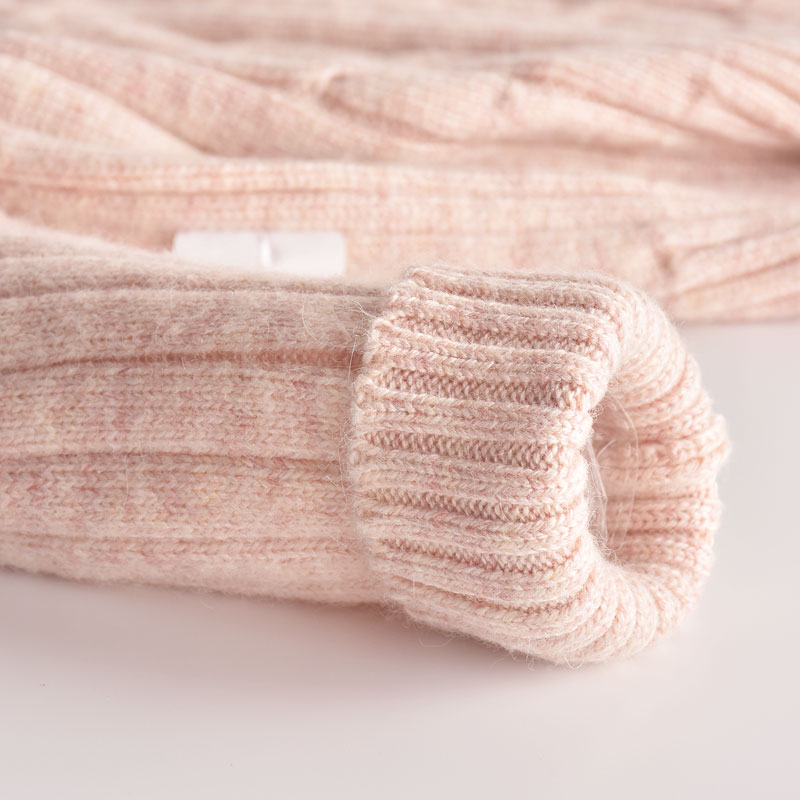 儿童羊绒衫女童毛衣套头加厚中大童针织羊毛衫打底衫男宝宝秋冬款 - 图1