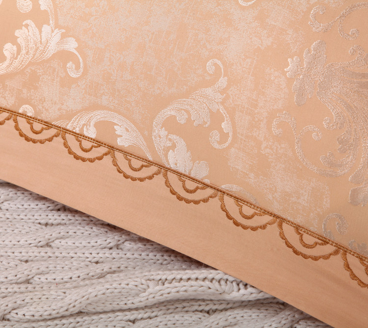 全棉贡缎提花枕套枕头套 纯棉单人48X74婚庆外贸枕芯套一对包邮,淘宝优惠券,粉丝福利购,淘宝优惠卷