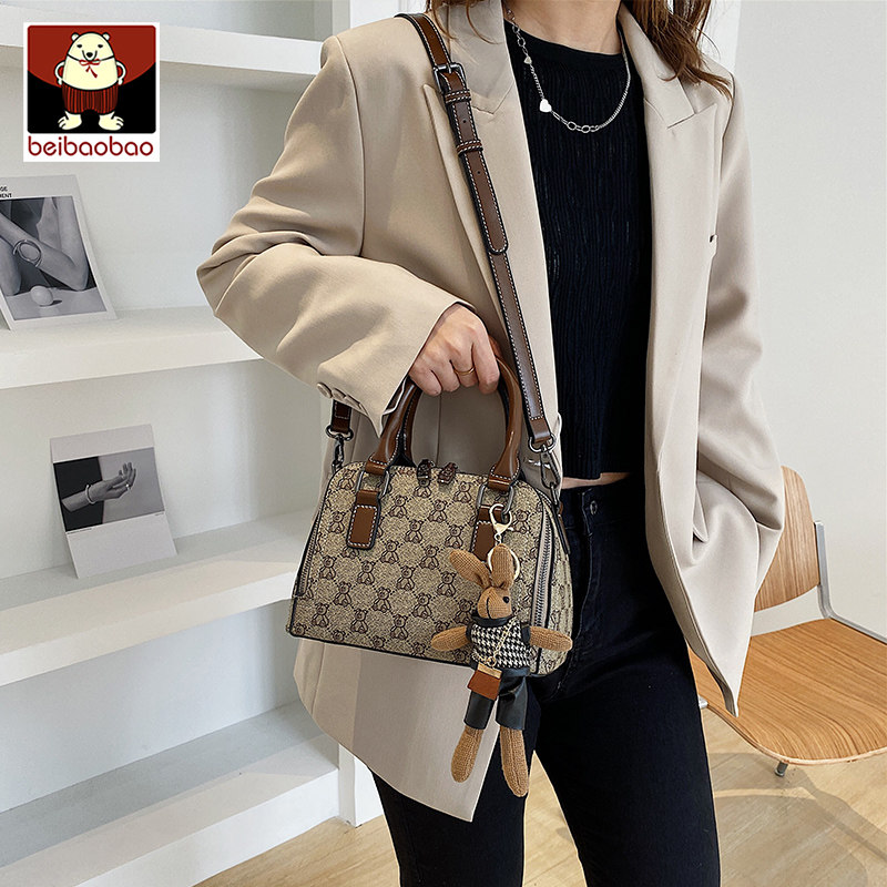 女波士顿2022新款复古韩版手提包 诚沐箱包女士包袋