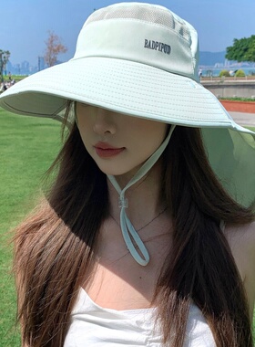 2026新款全脸护颈透气遮阳帽女夏