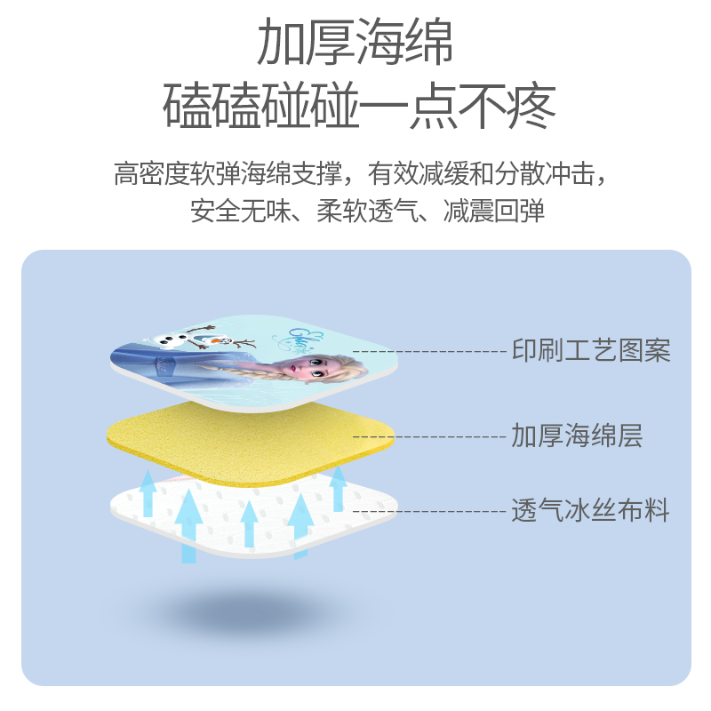 迪士尼婴儿宝宝爬行护膝学走路防摔保护膝盖儿童神器防滑可调节夏