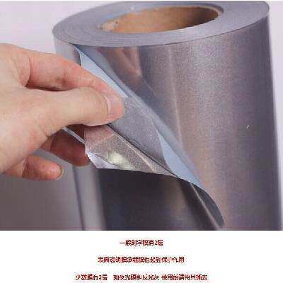 尚刻反光刻字膜整卷原料反光灰色银色刻字膜高亮热转印烫画膜反射闪光热贴广告50cm宽不褪色防水服装材料PU膜 - 图2