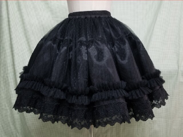 Lolita glass gauze ກະດິ່ງທີ່ມີຮູບຊົງກະໂປງທີ່ຮຸນແຮງ