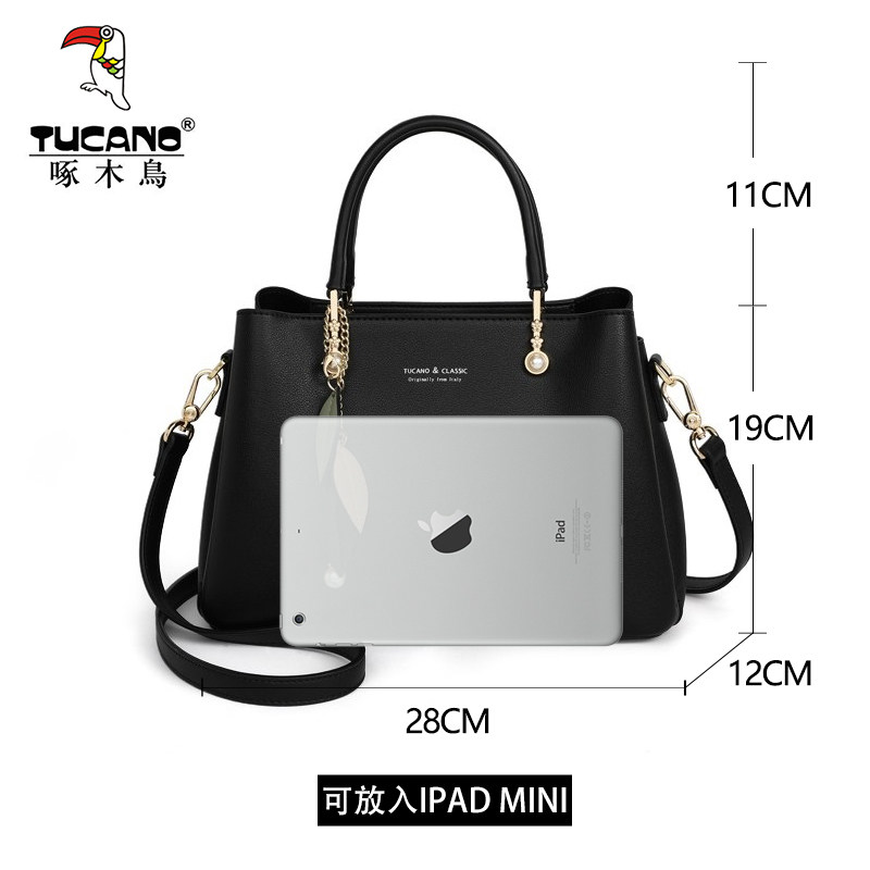 啄木鸟女士2023新款手提单肩斜挎包 啄木鸟鑫星女士包袋