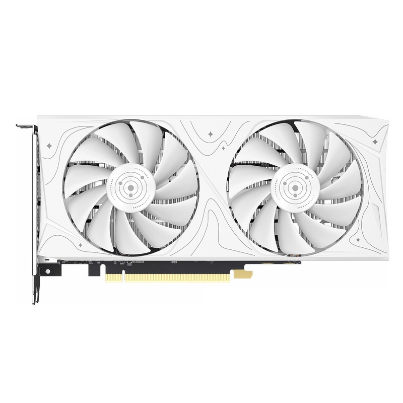 索泰 GeForce RTX 4060 星辰/月白 DLSS 3游戏AI智能8G白色显卡OC - 图2