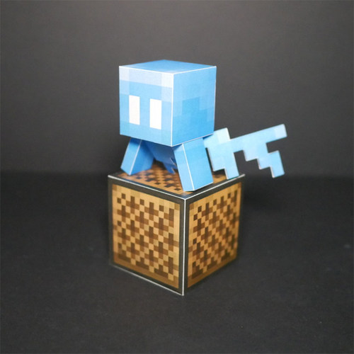 我的世界纸模型小鸡蜜蜂僵尸恶魂宝宝史莱姆轻灵蜘蛛末影螨3d立体 - 图1