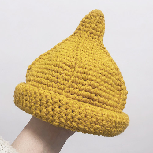 帽子diy手工材料包宝宝编织奶嘴帽专用线冬天婴儿毛线8情人棉儿童 - 图1