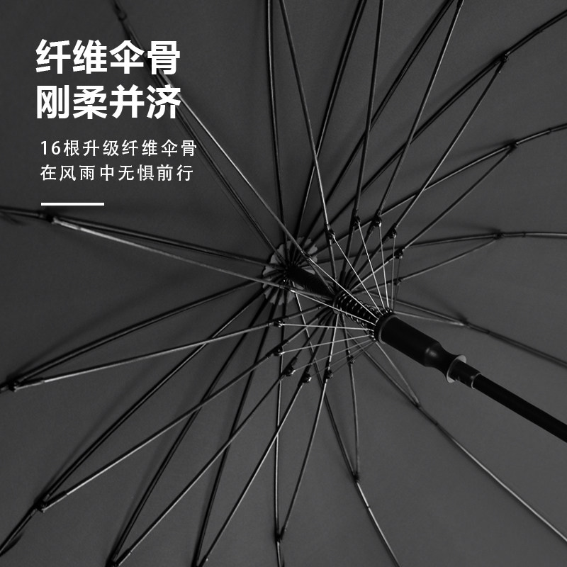 雨邦16骨实木手柄自动雨伞加大加固双人抗风暴长柄伞英伦商务风伞