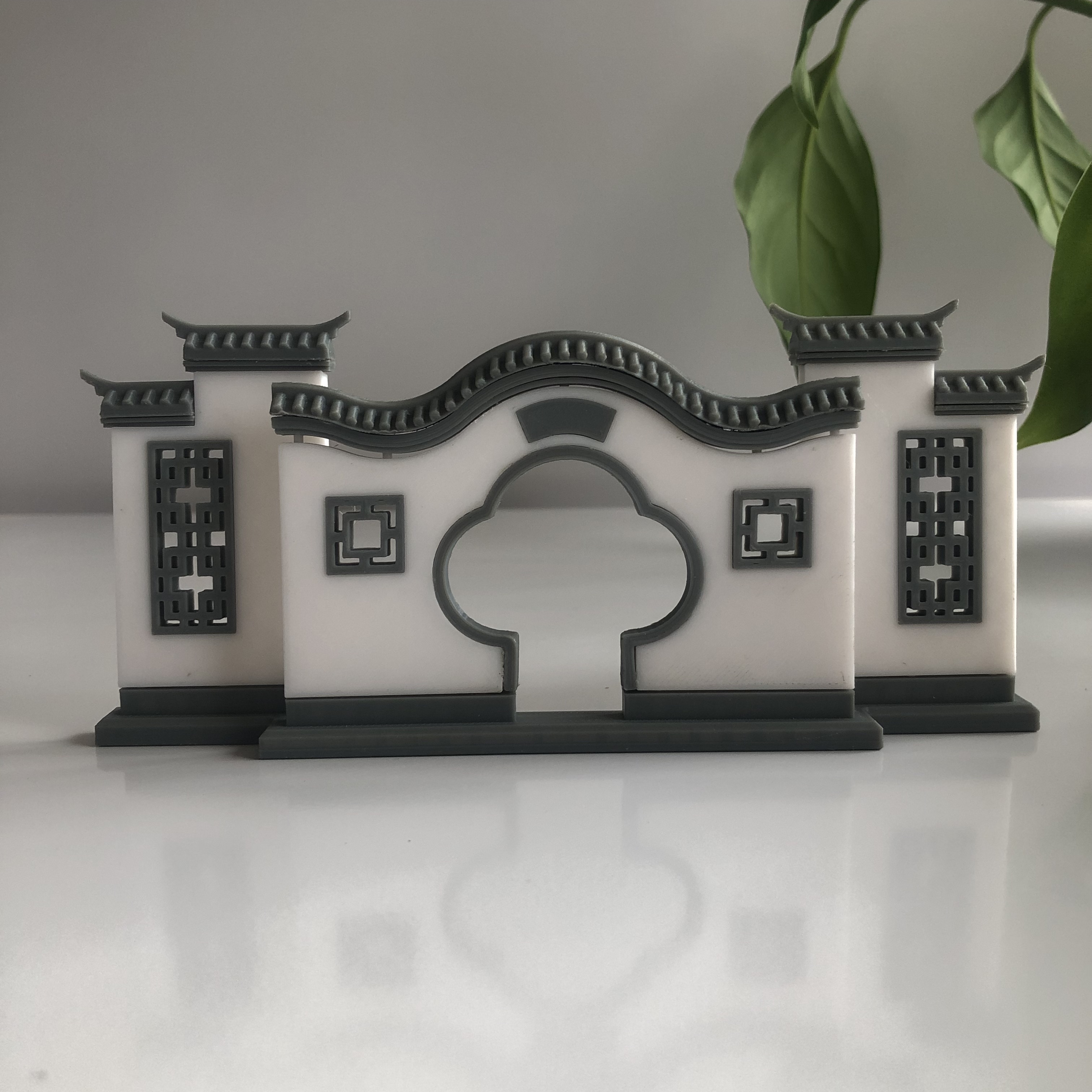 仿古创意微景观假山古建筑微缩景观摆件造景桌面新中式树脂模型 - 图3