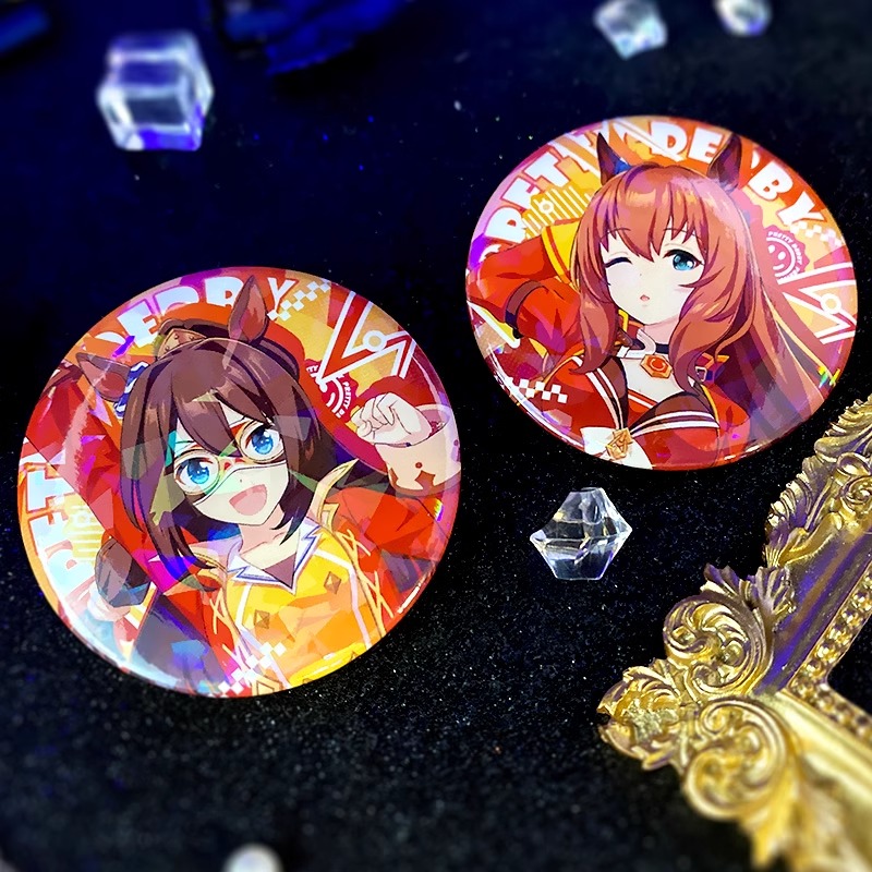 赛马娘游戏吧唧同人谷子特别周东海帝王大和赤骥无声铃鹿徽章周边 - 图3