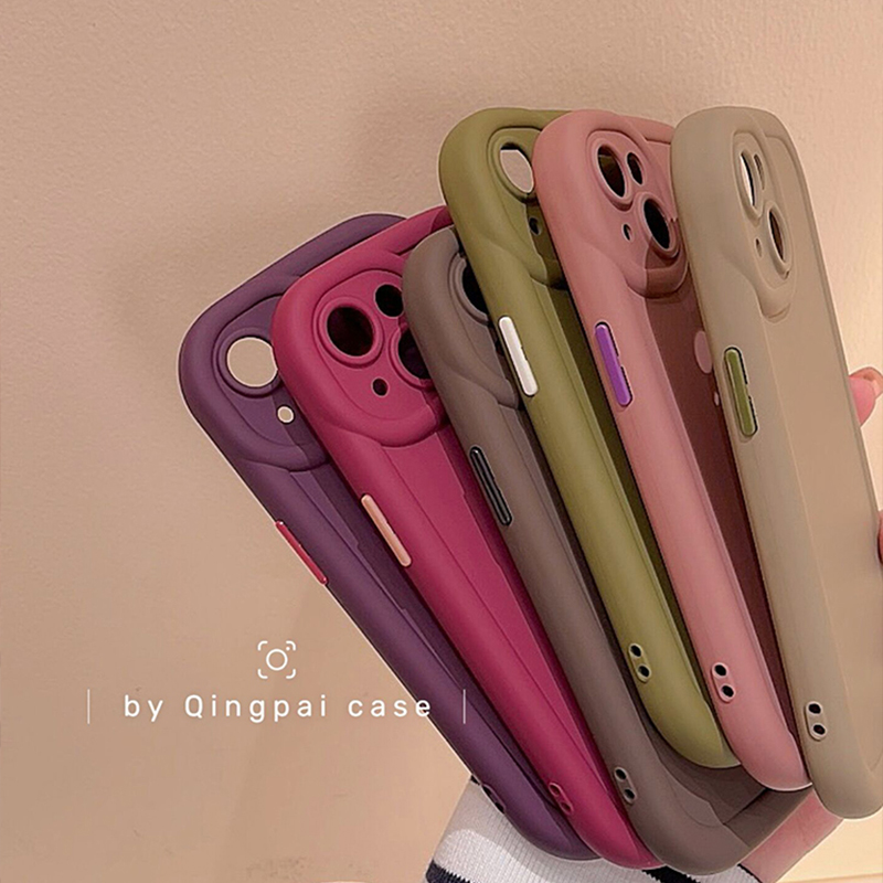 轻派简约磨砂纯色适用iPhone15promax手机壳苹果14新款13女款12不沾指纹11高级14pro情侣13Promax全包Max软壳 - 图1