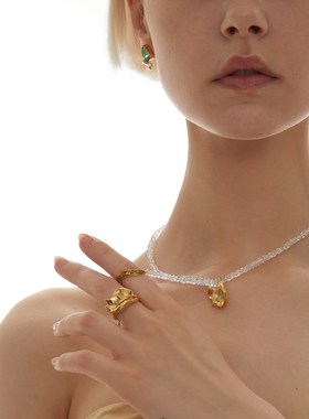 与“众神记”的玫瑰之约~超美戒指~花瓣与小玫瑰~可组套系~复古感