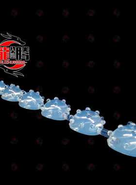 馒头狼牙0度连体透明硅胶珠 手工镶珠专用 超软舒适 大珠流星锤