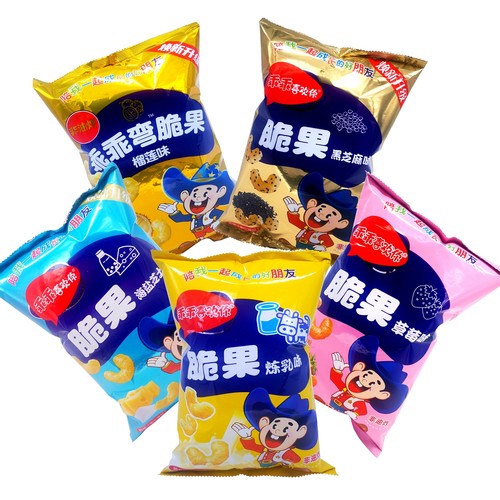乖乖喜欢你炼乳脆果国产乖乖70g袋装80后怀旧零食膨化食品大礼包 - 图2