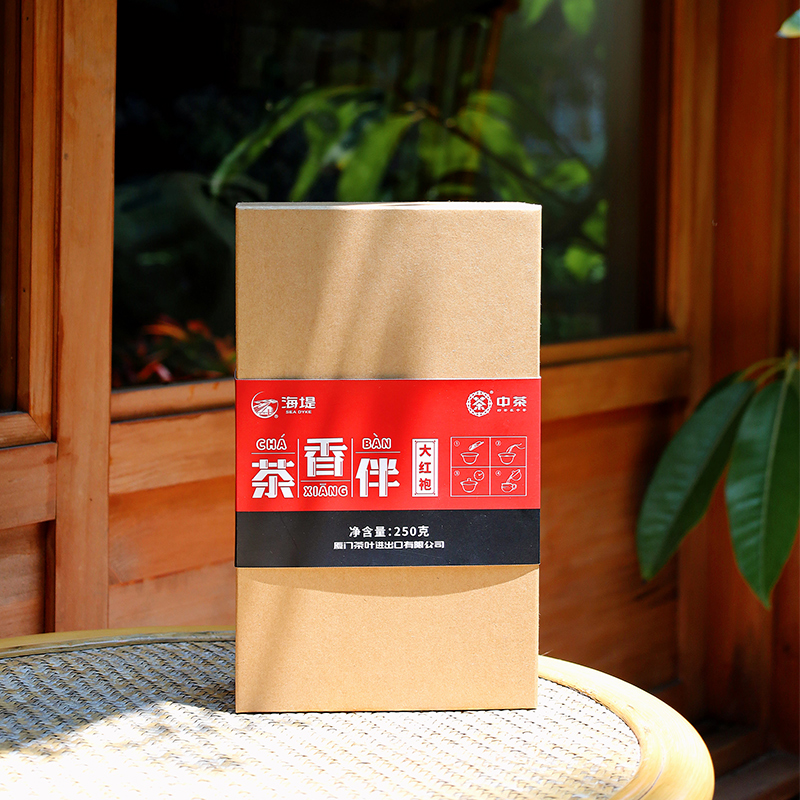 中茶海堤茶叶旗舰店2023年XT5922新品中足火乌龙茶大红袍礼盒250g - 图3