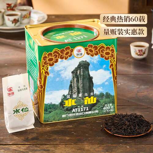 中茶海堤茶叶旗舰店AT1171水仙茶400g醇香乌龙茶岩茶足火 - 图3